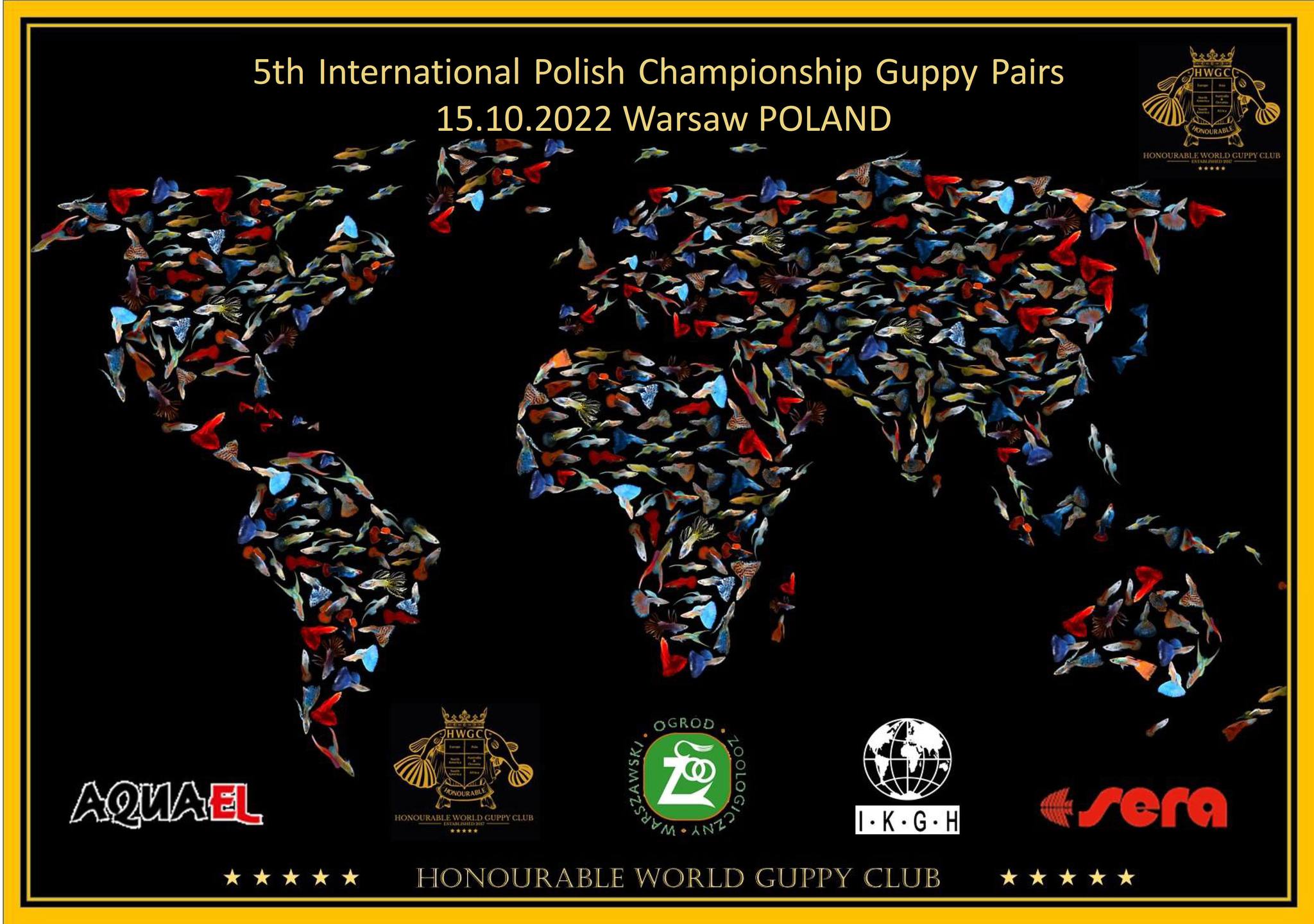 Piąte Międzynarodowe Mistrzostwa Polski Hodowców Gupików Par w  Warszawie